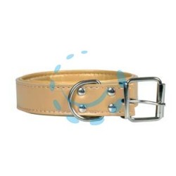 COLLARE PER CANI FINTO CUOIO IMBOTTITO - cm.60x3