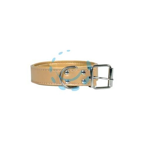 COLLARE PER CANI FINTO CUOIO IMBOTTITO - cm.60x3