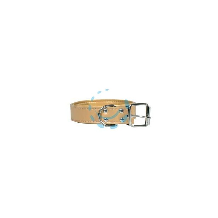 COLLARE PER CANI FINTO CUOIO IMBOTTITO - cm.65x3,5