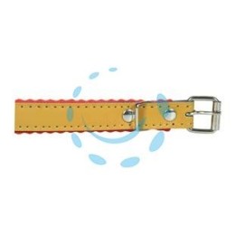 COLLARE PER CANI CUOIO FODERATO - cm.33x1,2