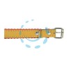 COLLARE PER CANI CUOIO FODERATO - cm.33x1,2