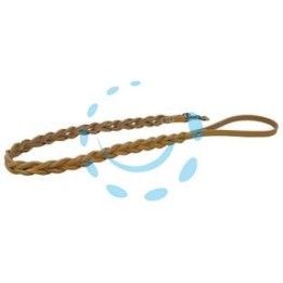 GUINZAGLIO PER CANI CUOIO NATURALE FILI INTRECCIATI - cm.80 cuoio naturale