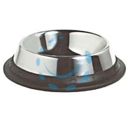 CIOTOLE IN ACCIAIO INOX PER CANI - cm.24x5,0h. capienza lt.1