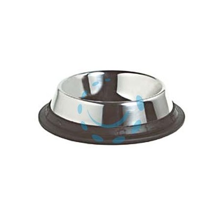 CIOTOLE IN ACCIAIO INOX PER CANI - cm.24x5,0h. capienza lt.1