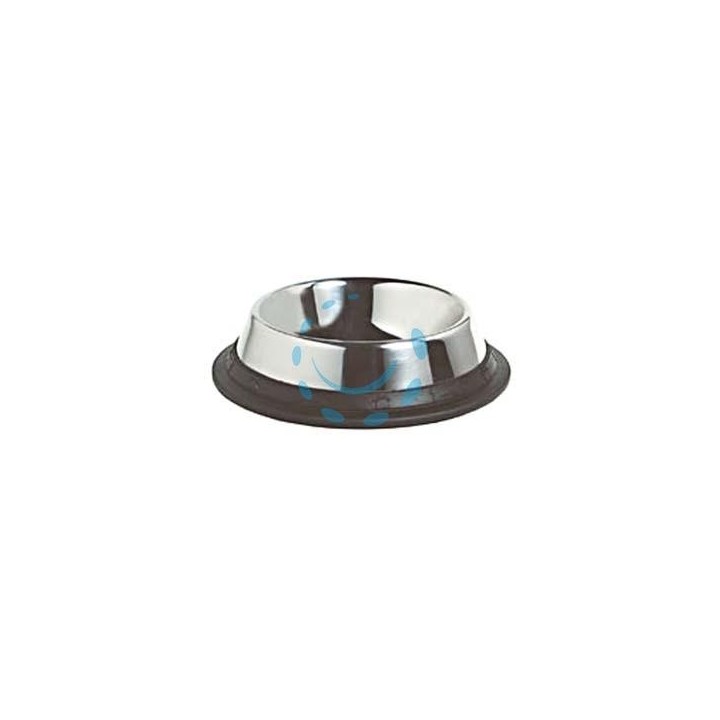 CIOTOLE IN ACCIAIO INOX PER CANI - cm.34x9,5h. capienza lt.2,40