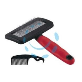 SPAZZOLA CARDATRICE GRO 5944 MEDIUM CANI E GATTI PELO MEDIO E LUNGO - cm.16X9,8X3,3h.