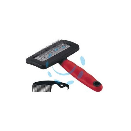 SPAZZOLA CARDATRICE GRO 5944 MEDIUM CANI E GATTI PELO MEDIO E LUNGO - cm.16X9,8X3,3h.