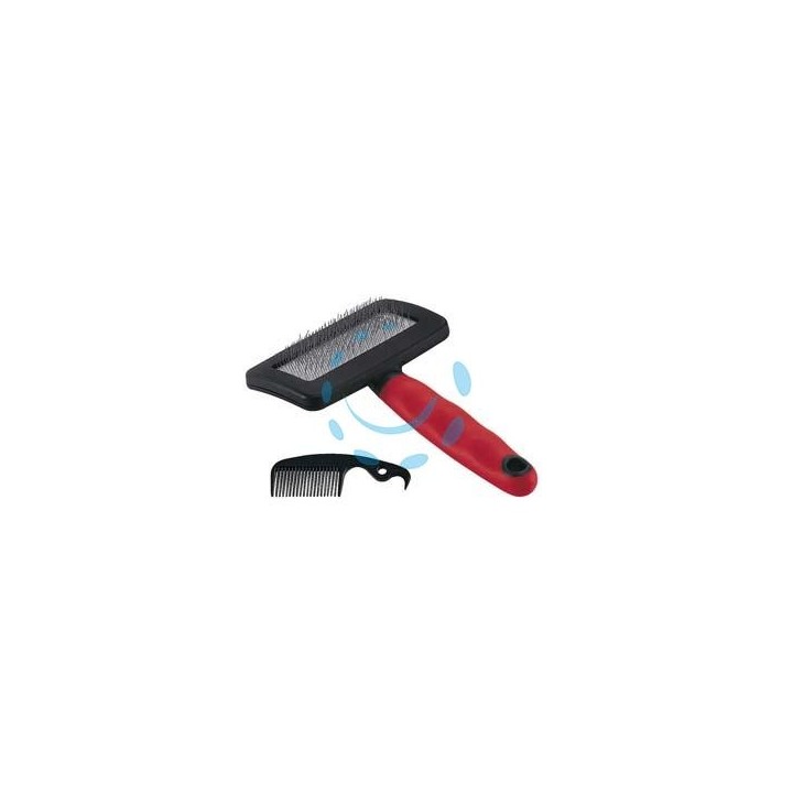 SPAZZOLA CARDATRICE GRO 5944 MEDIUM CANI E GATTI PELO MEDIO E LUNGO - cm.16X9,8X3,3h.