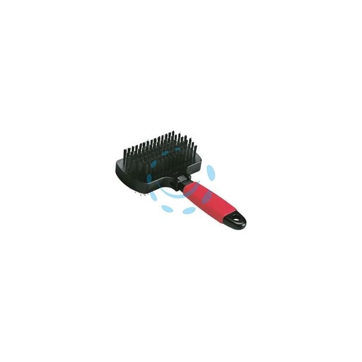 CARDATORE CON SPAZZOLA GRO 5982 P/CANI E GATTI PELO MEDIO E LUNGO - cm.17x10,5x5h.