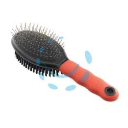 SPAZZOLA COMBINATA GRO 5928 PER CANI CON OGNI TIPO DI PELO - cm.23x6,7x5,5h.