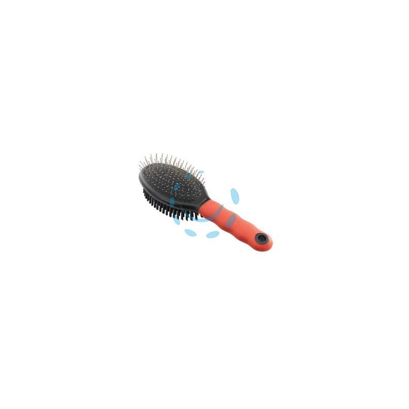 SPAZZOLA COMBINATA GRO 5928 PER CANI CON OGNI TIPO DI PELO - cm.23x6,7x5,5h.