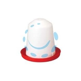 ABBEVERATOIO A SIFONE IN PLASTICA PER PULCINI - lt.10 ø cm.34x30h.