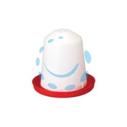 ABBEVERATOIO A SIFONE IN PLASTICA PER PULCINI - lt.10 ø cm.34x30h.