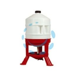 ABBEVERATOIO CON SERBATOIO IN PLASTICA SU TREPPIEDI - lt.30 di capienza ø cm.31x72h.
