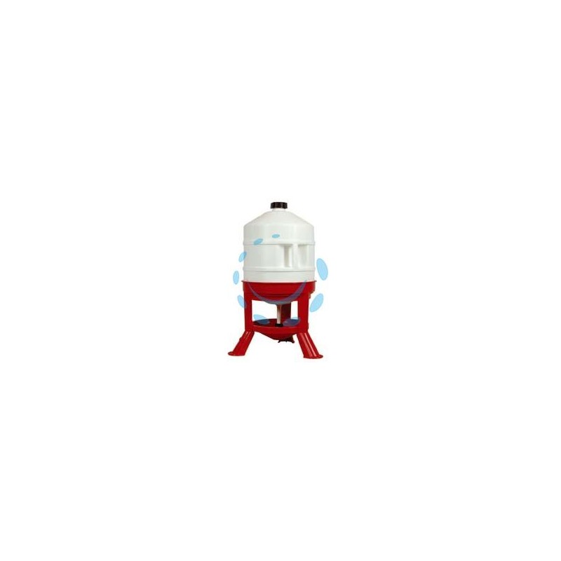 ABBEVERATOIO CON SERBATOIO IN PLASTICA SU TREPPIEDI - lt.30 di capienza ø cm.31x72h.