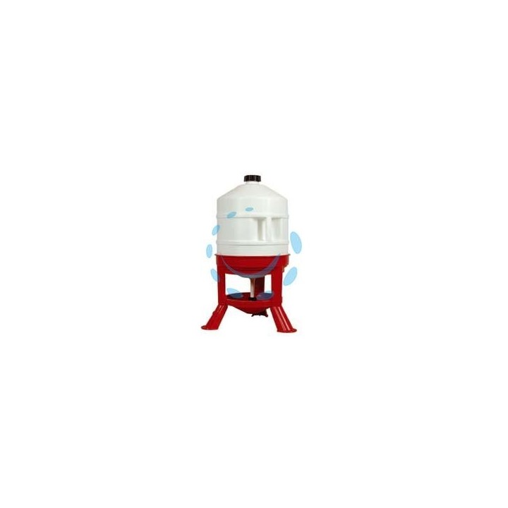 ABBEVERATOIO CON SERBATOIO IN PLASTICA SU TREPPIEDI - lt.30 di capienza ø cm.31x72h.