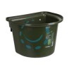 MANGIATOIA IN PLASTICA VERDE PER CAVALLI - lt.12 - cm.39x32,5x26h.