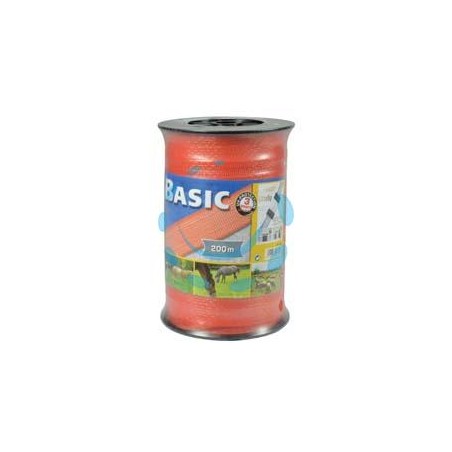 FETTUCCIA PER ELETTRORECINZIONE - mm.20h., 6 fili inox, carico max Kg.60 - mt.200