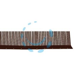 DISSUASORE VOLATILI SOTTOTEGOLA IN PLASTICA - cm.50x11h. - color rame