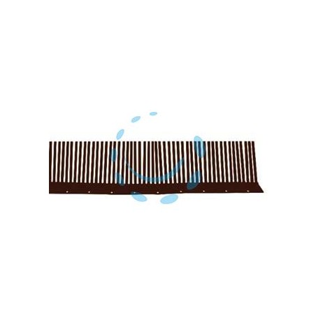 DISSUASORE VOLATILI SOTTOTEGOLA IN PLASTICA - cm.50x11h. - color rame