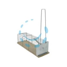 TRAPPOLE NORMALI A GALLERIA PER TOPI BASE IN ACCIAIO INOX - cm.24x9x9h