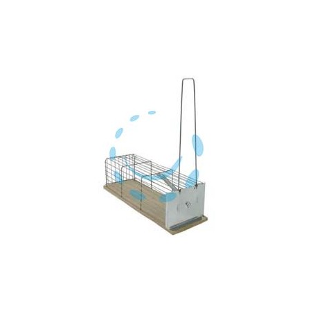 TRAPPOLE NORMALI A GALLERIA PER TOPI BASE IN ACCIAIO INOX - cm.24x9x9h