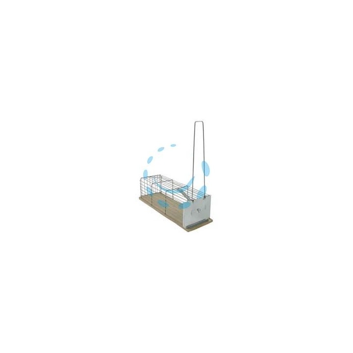 TRAPPOLE NORMALI A GALLERIA PER TOPI BASE IN ACCIAIO INOX - cm.24x9x9h