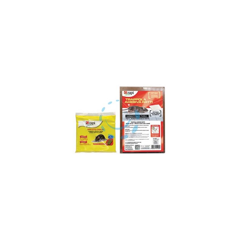 COLLA PER TOPI SU TAVOLETTA ECO-TABLET - SUPER, confezione 2 tavolette adesive cm.19x28