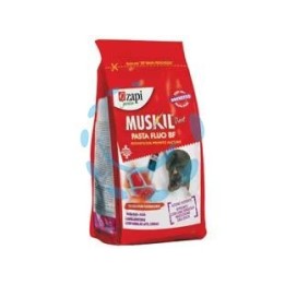 TOPICIDA MUSKIL NEXT PASTA FLUO ROSSA GR.150 - busta con zip gr.150