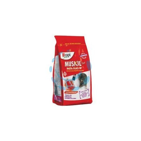 TOPICIDA MUSKIL NEXT PASTA FLUO ROSSA GR.150 - busta con zip gr.150