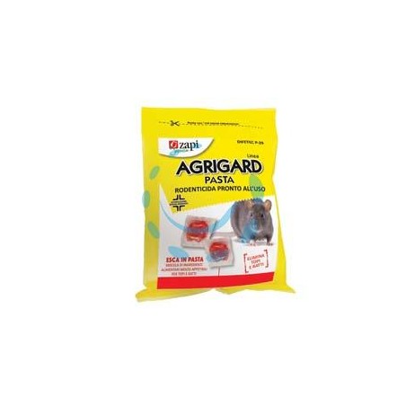 TOPICIDA AGRIGARD PASTA ROSSA DIFENACUM GR.150 - busta con zip da gr.150