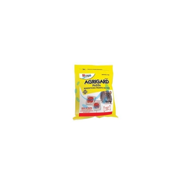 TOPICIDA AGRIGARD PASTA ROSSA DIFENACUM GR.150 - busta con zip da gr.150