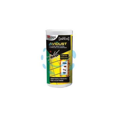 INSETTICIDA FORMICHE E SCARAFAGGI ZAPICID AVIDUST POLVERE SPARGIPRODOT - gr.750 barattolo spargiprodotto