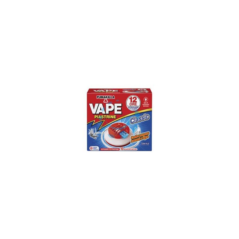 ELETTROEMANATORE A PIASTRINA VAPE MAT - 1 diffusore + 10 piastrine