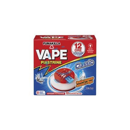 ELETTROEMANATORE A PIASTRINA VAPE MAT - 1 diffusore + 10 piastrine