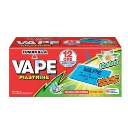 PIASTRINA PER ELETTROEMANATORI ZANZARE COMUNI E TIGRE HERBAL - in confez. da pz.30 