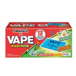 PIASTRINA PER ELETTROEMANATORI ZANZARE COMUNI E TIGRE HERBAL - in confez. da pz.30 