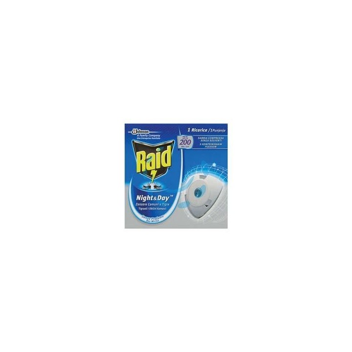 RICARICA ELETTROEMANATORE RAID NIGHT&DAY ZANZARE TIGRE E COMUNI - solo ricarica
