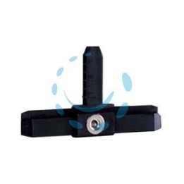 TEE PLASTICA MAGNETICO PER PROFILO LINEA C - nero
