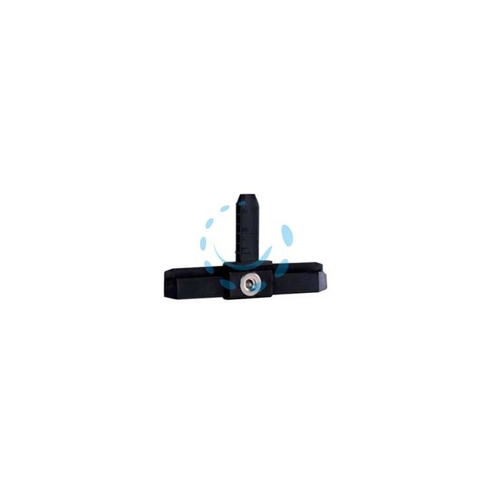 TEE PLASTICA MAGNETICO PER PROFILO LINEA C - nero
