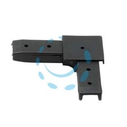 ANGOLO PLASTICA PER PROFILO ZANZARIERA LINEA B - nero