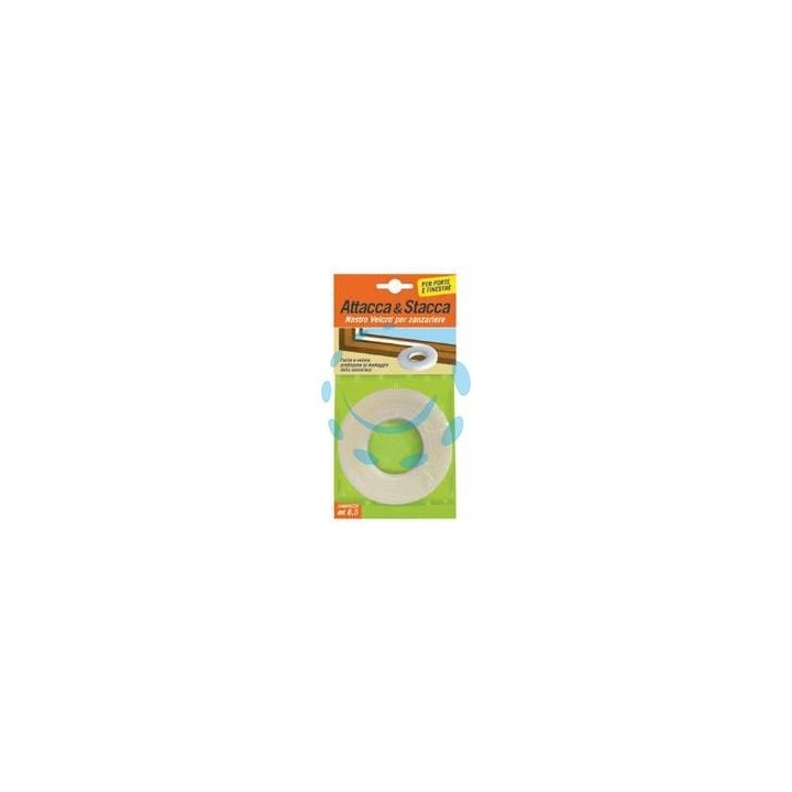 NASTRO VELCRO BIADESIVO PER ZANZARIERE MT.6,5 