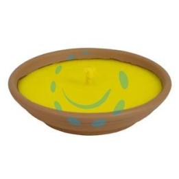 CITRONELLA GRANDE IN CIOTOLA DI TERRACOTTA - ø cm.16,5x2,5h.