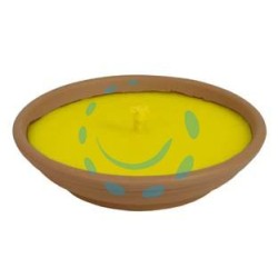 CITRONELLA GRANDE IN CIOTOLA DI TERRACOTTA - ø cm.16,5x2,5h.