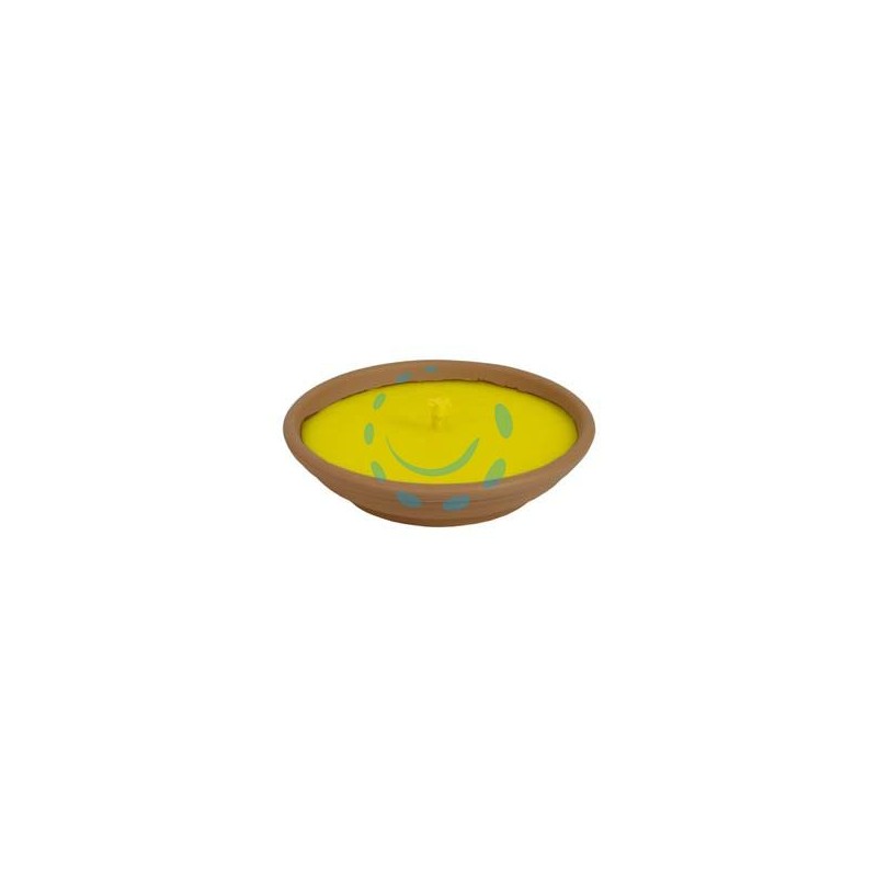CITRONELLA GRANDE IN CIOTOLA DI TERRACOTTA - ø cm.16,5x2,5h.