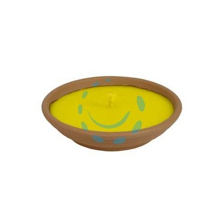 CITRONELLA GRANDE IN CIOTOLA DI TERRACOTTA - ø cm.16,5x2,5h.