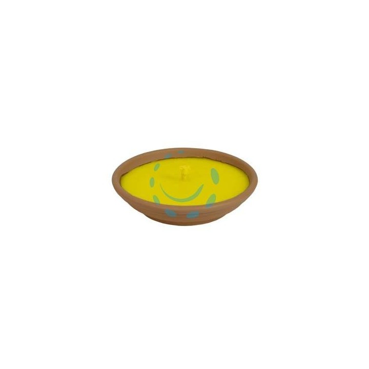 CITRONELLA GRANDE IN CIOTOLA DI TERRACOTTA - ø cm.16,5x2,5h.