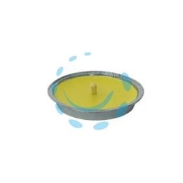 CITRONELLA PICCOLA IN CIOTOLA DI ALLUMINIO - ø cm.11x2h.