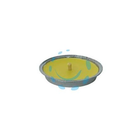 CITRONELLA MEDIA IN CIOTOLA DI ALLUMINIO - ø cm.14x2,5h.