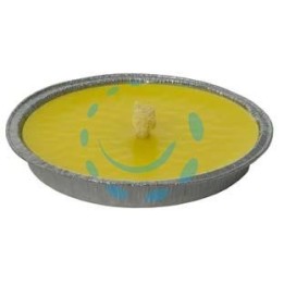 CITRONELLA GRANDE IN CIOTOLA DI ALLUMINIO - ø cm.16x2h.